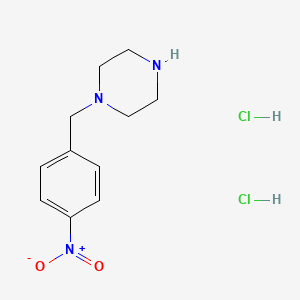 molecular formula C11H17Cl2N3O2 B1602785 1-(4-Nitrobenzyl)piperazine dihydrochloride CAS No. 422517-67-7