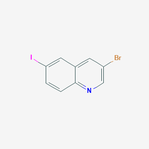 molecular formula C9H5BrIN B1602788 3-Bromo-6-iodoquinoline CAS No. 205114-20-1
