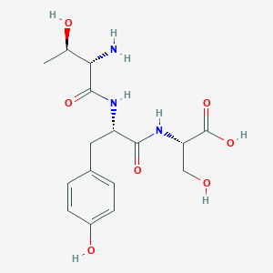 molecular formula C16H23N3O7 B1602789 H-Thr-tyr-ser-OH CAS No. 81161-89-9