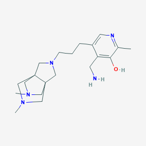 3,7-Dimethyl-10-(3-(4-aminomethyl-5-hydroxy-6-methyl-3-pyridyl)propyl)-3,7,10-triazatricyclo(3.3.3.0(1,5))undecane