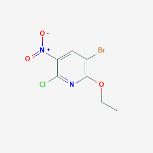 molecular formula C7H6BrClN2O3 B1602794 3-Bromo-6-chloro-2-ethoxy-5-nitropyridine CAS No. 239791-63-0