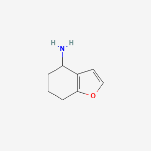 molecular formula C8H11NO B1602795 4,5,6,7-Tetrahydro-1-benzofuran-4-amine CAS No. 389795-57-7