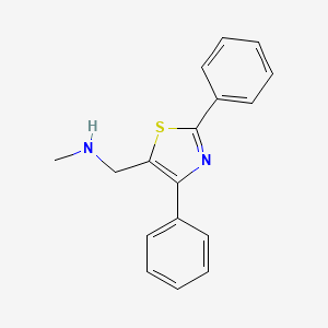 molecular formula C17H16N2S B1602796 N-[(2,4-Diphenyl-1,3-thiazol-5-yl)methyl]-N-methylamine CAS No. 884507-18-0