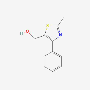 molecular formula C11H11NOS B1602797 (2-Methyl-4-phenyl-1,3-thiazol-5-yl)methanol CAS No. 857284-12-9