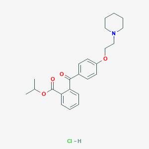 Isopropyl 2-(4-(2-piperidinoethoxy)benzoyl)benzoate hydrochloride