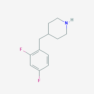 molecular formula C12H15F2N B1602801 4-(2,4-Difluorobenzyl)piperidine CAS No. 203860-02-0