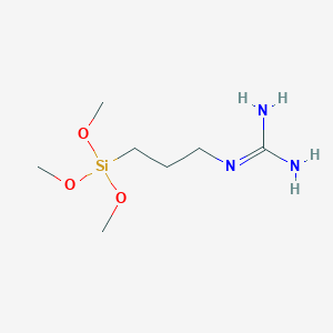 molecular formula C7H19N3O3Si B1602805 Guanidine, [3-(trimethoxysilyl)propyl]- CAS No. 128310-21-4
