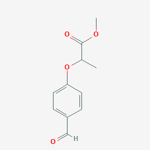 molecular formula C11H12O4 B1602807 Methyl 2-(4-formylphenoxy)propanoate CAS No. 70129-95-2