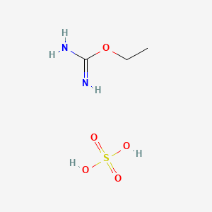 molecular formula C3H10N2O5S B1602813 2-Ethylisouronium hydrogen sulphate CAS No. 68303-38-8