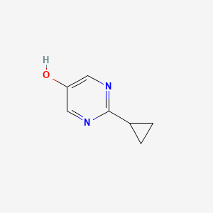 molecular formula C7H8N2O B1602816 2-Cyclopropylpyrimidin-5-ol CAS No. 73901-41-4