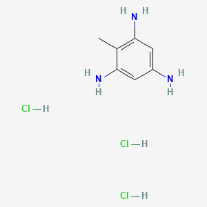 molecular formula C7H12ClN3 B1602817 2-Methylbenzene-1,3,5-triamine trihydrochloride CAS No. 634-87-7