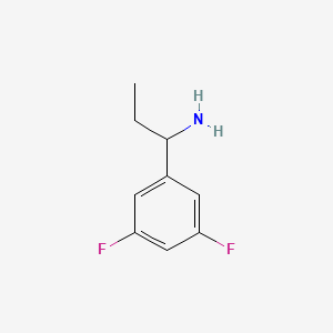 molecular formula C9H11F2N B1602824 1-(3,5-Difluorophenyl)propan-1-amine CAS No. 473732-61-5