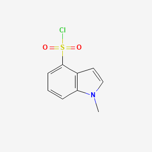molecular formula C9H8ClNO2S B1602826 1-Methyl-1H-indole-4-sulfonyl chloride CAS No. 876316-36-8
