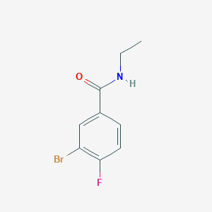 molecular formula C9H9BrFNO B1602848 3-Bromo-N-ethyl-4-fluorobenzamide CAS No. 1065073-98-4