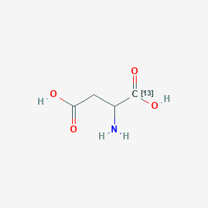 molecular formula C4H7NO4 B160285 DL-Aspartic acid-1-13C CAS No. 137168-39-9