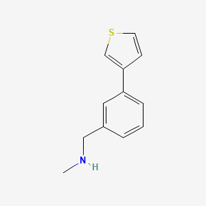 molecular formula C12H13NS B1602864 N-Methyl-N-(3-thien-3-ylbenzyl)amine CAS No. 884507-27-1