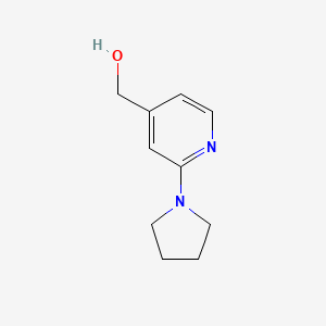 molecular formula C10H14N2O B1602865 [2-(Pyrrolidin-1-yl)pyridin-4-yl]methanol CAS No. 906352-65-6