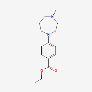 molecular formula C15H22N2O2 B1602866 Ethyl 4-(4-methyl-1,4-diazepan-1-yl)benzoate CAS No. 892502-26-0