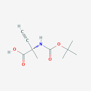 (S)-2-((tert-Butoxycarbonyl)amino)-2-methylbut-3-ynoic acid