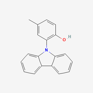molecular formula C19H15NO B1602871 2-(9H-Carbazol-9-yl)-4-methylphenol CAS No. 620987-78-2