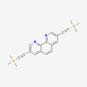 molecular formula C22H24N2Si2 B1602878 3,8-Bis((trimethylsilyl)ethynyl)-1,10-phenanthroline CAS No. 320573-10-2