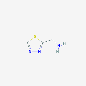 molecular formula C3H5N3S B1602879 (1,3,4-Thiadiazol-2-yl)methanamine CAS No. 389630-98-2