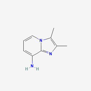 molecular formula C9H11N3 B1602882 2,3-二甲基咪唑[1,2-a]吡啶-8-胺 CAS No. 119858-51-4