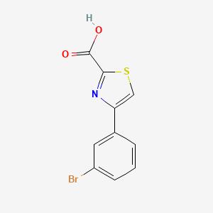molecular formula C10H6BrNO2S B1602885 4-(3-Bromophenyl)thiazole-2-carboxylic acid CAS No. 808128-00-9
