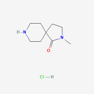 molecular formula C9H17ClN2O B1602887 2-甲基-2,8-二氮杂螺[4.5]癸烷-1-酮盐酸盐 CAS No. 848580-34-7