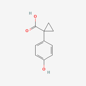 molecular formula C10H10O3 B1602894 1-(4-羟基苯基)环丙烷羧酸 CAS No. 869970-25-2