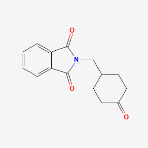 molecular formula C15H15NO3 B1602900 2-(4-Oxocyclohexylmethyl)isoindole-1,3-dione CAS No. 423116-18-1