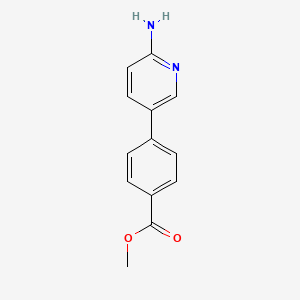 molecular formula C13H12N2O2 B1602902 Methyl 4-(6-aminopyridin-3-yl)benzoate CAS No. 222986-49-4