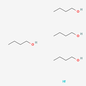 molecular formula C16H40HfO4 B1602907 Butan-1-ol;hafnium CAS No. 22411-22-9