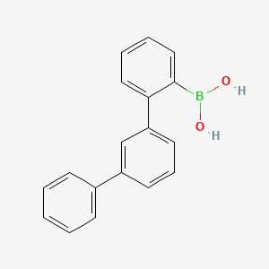 molecular formula C18H15BO2 B1602909 [1,1':3',1''-Terphenyl]-2-ylboronic acid CAS No. 1133796-50-5