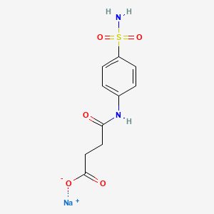 molecular formula C10H11N2NaO5S B1602921 Sulfasuccinamide sodium CAS No. 93777-01-6