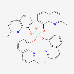molecular formula C40H32BLiN4O4 B1602928 Lithium tetra(2-methyl-8-hydroxyquinolinato)boron CAS No. 338949-42-1
