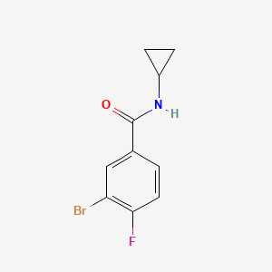 molecular formula C10H9BrFNO B1602930 3-Bromo-N-cyclopropyl-4-fluorobenzamide CAS No. 639858-63-2