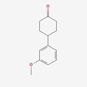 molecular formula C13H16O2 B1602935 4-(3-Methoxyphenyl)cyclohexanone CAS No. 40503-91-1
