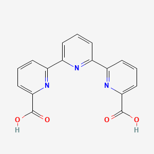 molecular formula C17H11N3O4 B1602941 6-[6-(6-Carboxypyridin-2-YL)pyridin-2-YL]pyridine-2-carboxylic acid CAS No. 149982-11-6
