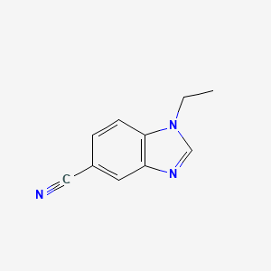 molecular formula C10H9N3 B1602943 1-Ethyl-1,3-benzodiazole-5-carbonitrile CAS No. 1120244-47-4