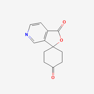 molecular formula C12H11NO3 B1602946 1'H-spiro[cyclohexane-1,3'-furo[3,4-c]pyridine]-1',4-dione CAS No. 328233-20-1