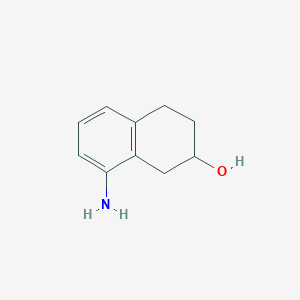 molecular formula C10H13NO B1602954 8-Amino-1,2,3,4-tetrahydro-2-naphthol CAS No. 624729-66-4