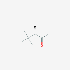 molecular formula C8H16O B160296 2-Pentanone, 3,4,4-trimethyl-, (S)-(9CI) CAS No. 133524-14-8