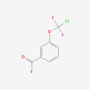 molecular formula C8H4ClF3O2 B1602960 3-(Chlorodifluoromethoxy)benzoyl fluoride CAS No. 39161-74-5