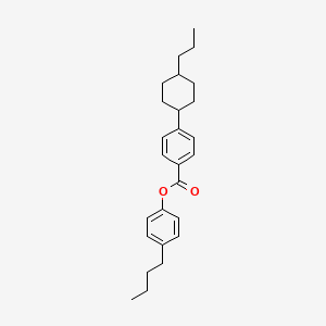 molecular formula C26H34O2 B1602962 4-Butylphenyl 4-(trans-4-propylcyclohexyl)benzoate CAS No. 90937-40-9