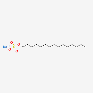 B1602974 Sulfuric acid, mono-C12-18-alkyl esters, sodium salts CAS No. 68955-19-1