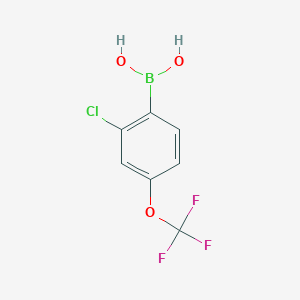 molecular formula C7H5BClF3O3 B1602977 (2-Chloro-4-(trifluoromethoxy)phenyl)boronic acid CAS No. 345226-20-2
