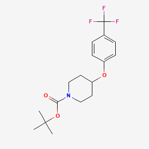 B1602978 tert-Butyl 4-(4-(trifluoromethyl)phenoxy)piperidine-1-carboxylate CAS No. 287952-08-3