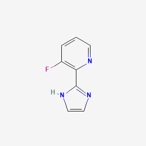 molecular formula C8H6FN3 B1602989 3-Fluoro-2-(1H-imidazol-2-yl)pyridine CAS No. 691886-16-5