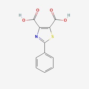 molecular formula C11H7NO4S B1602990 2-苯基-1,3-噻唑-4,5-二羧酸 CAS No. 38707-83-4